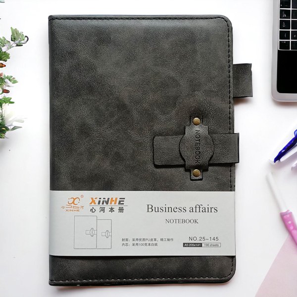[6927631711744-Grey] Personalised Business Affairs Notebook-Grey