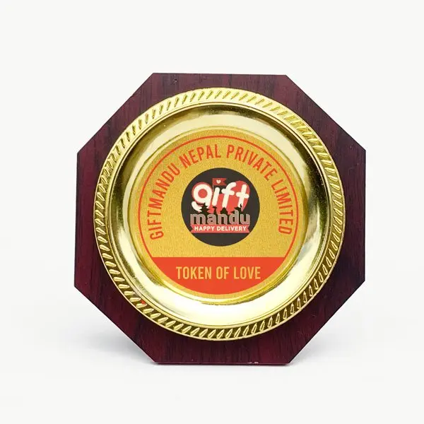 Personalized Wooden Octagon Token Of Love