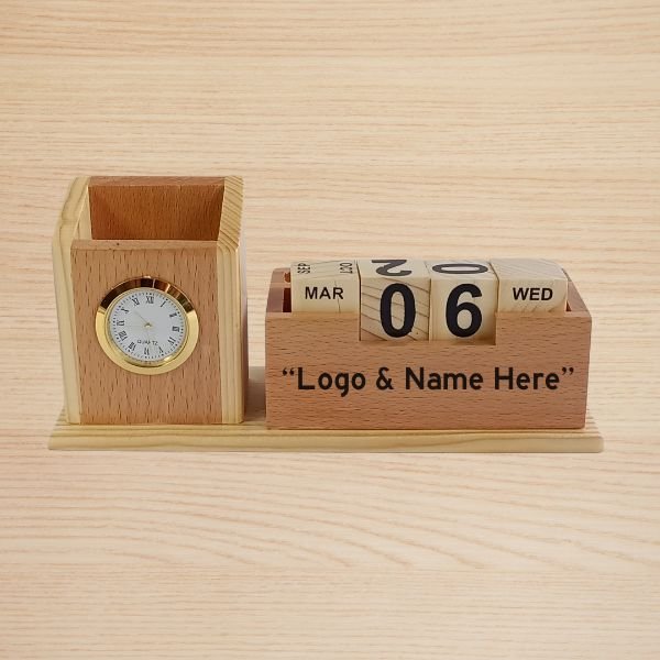 Customizable Wooden Pen Holder
