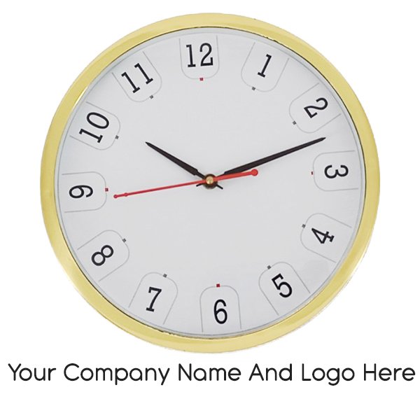 [WC01] Personalised Round Shape Plastic Designer Wall Clock