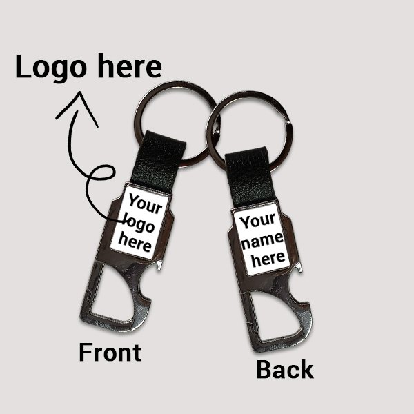 Personalized Double Sided Keyring 