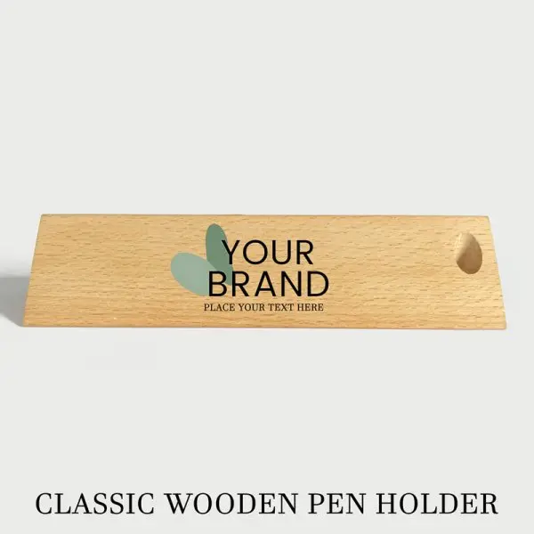 Personalized Wooden Pen Holder