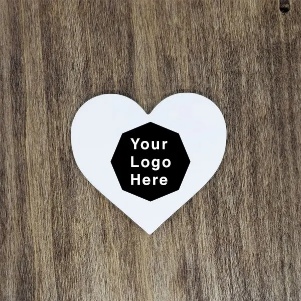 Customizable Heart Shaped Logo Magnet