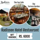 Radisson Hotel Restaurant Gift Voucher (Rs. 6000)