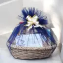Bamboo Basket with Handle + Branding