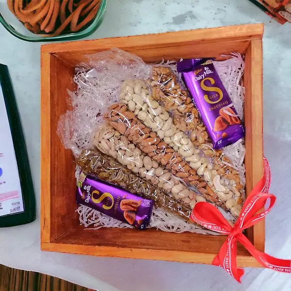 Chocolates With Dry Nuts Hamper in Cone