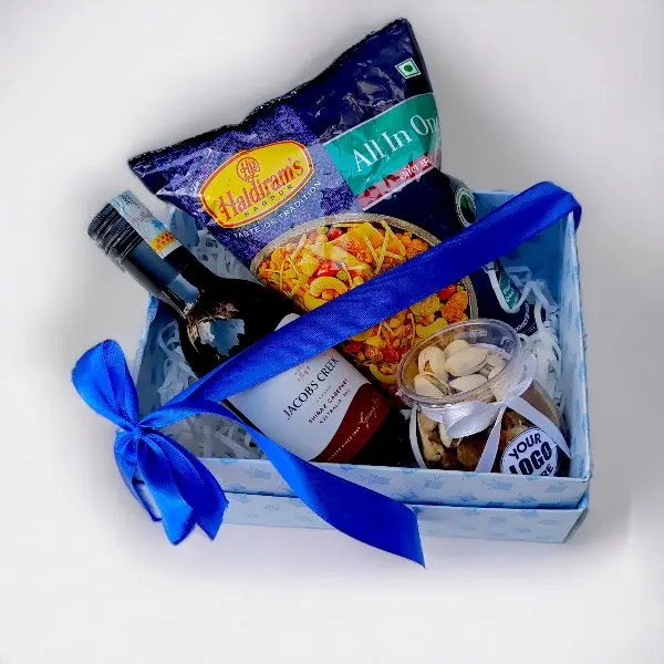 Assorted Dry Nuts, Snacks & Sips Collection