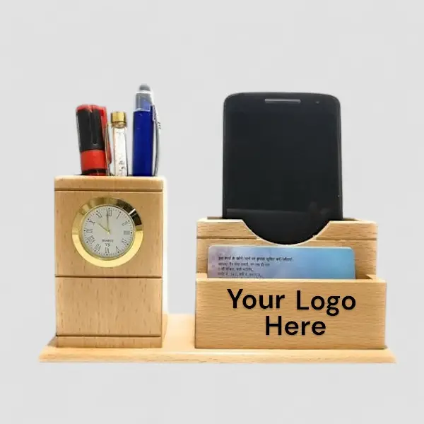 Customizable Wooden Desk Organizer- Medico