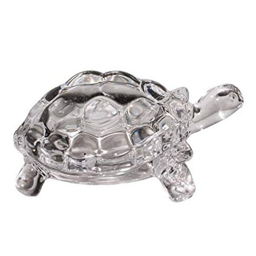 [SP-6670] GoodLuck Gift: Crystal Clear Glass Tortoise - Small