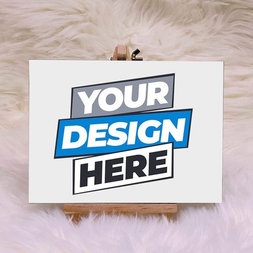 [WD-02] Customizable B5 White Canvas Easel 