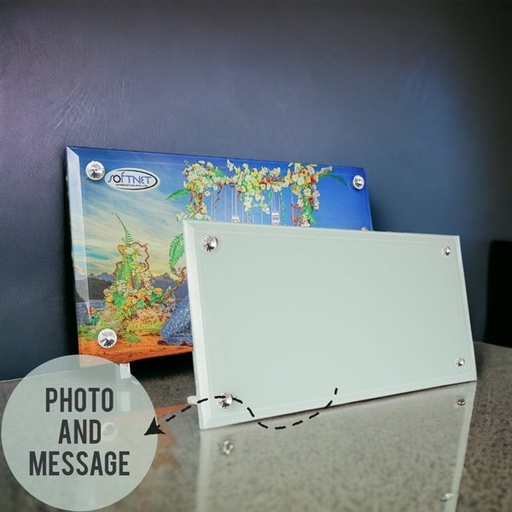 [PG1025] Customizable Crystal Glass & Photo Frame