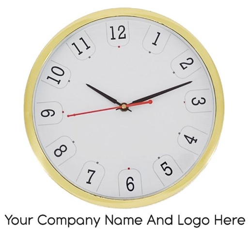 [WC01] Personalised Round Shape Plastic Designer Wall Clock