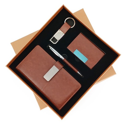 [CGB-03] Customizable Gift Set: With Diary, Key Chain, Pen And Card Holder