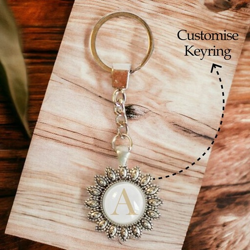 [PG1060] Personalised Flower Design Keyring