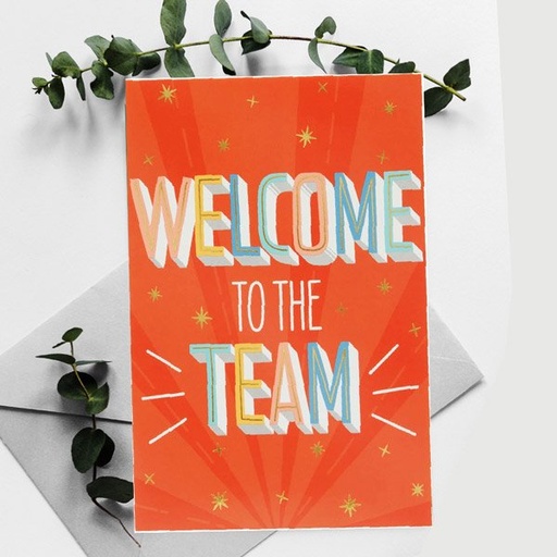 Welcome to the Team Printed Greeting Card