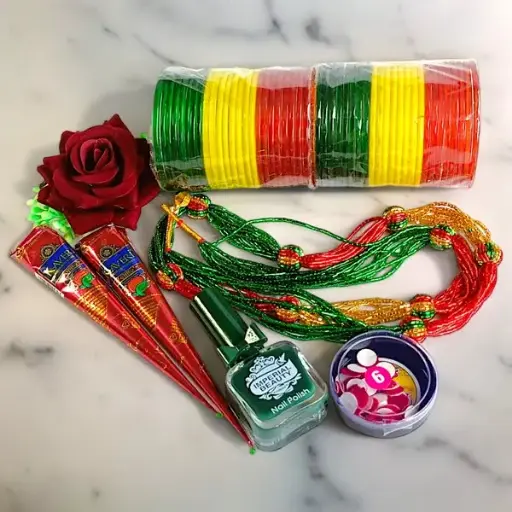 Shrawan And Teej Special Gifts Combo With Accessories