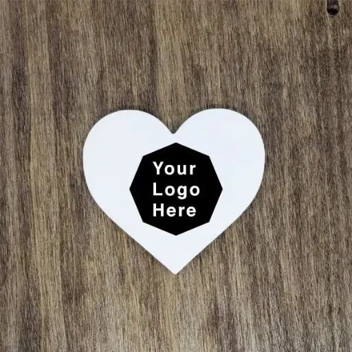 Customizable Heart Shaped Logo Magnet