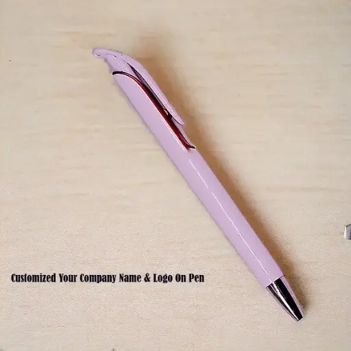 [White Ball Pen] Customized White Ball Pen with Company Name & Logo