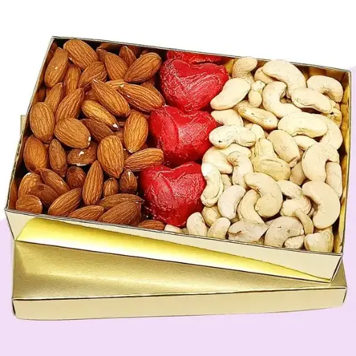 Gourmet Chocolates and Dry Nuts Gift Box
