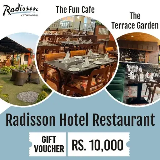 Radisson Hotel Restaurant Gift Voucher (Rs.10000)