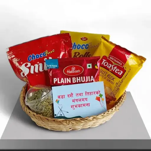 Snacks Gift Basket for Dashain Celebration