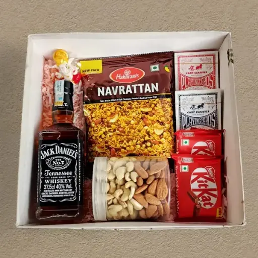 Dashain Gift Box with Whiskey 375ml