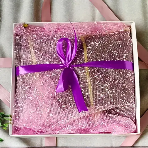 Paper Box Packaging with Net Wrap