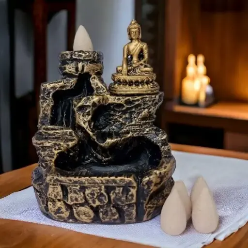 Lord Buddha Backflow Incense Burner