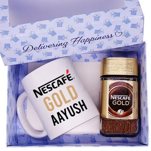 Coffee and Personalized Coffee Mug Combo Gift Box