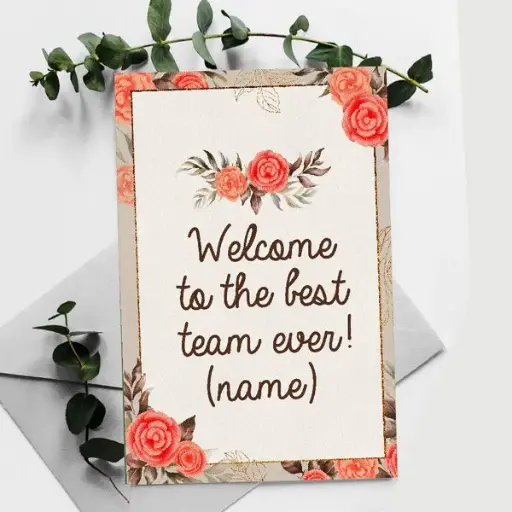 Welcome to the Best Team Ever Printed Greeting Card