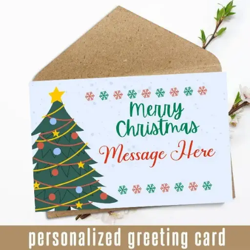Personalised  X- Mas Greeting Card