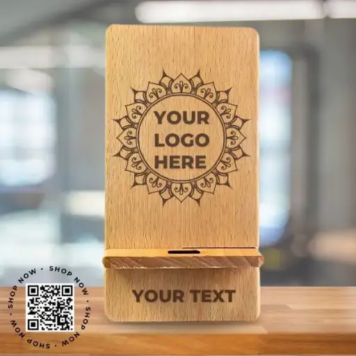 Personalized Wooden Mobile Phone Stand